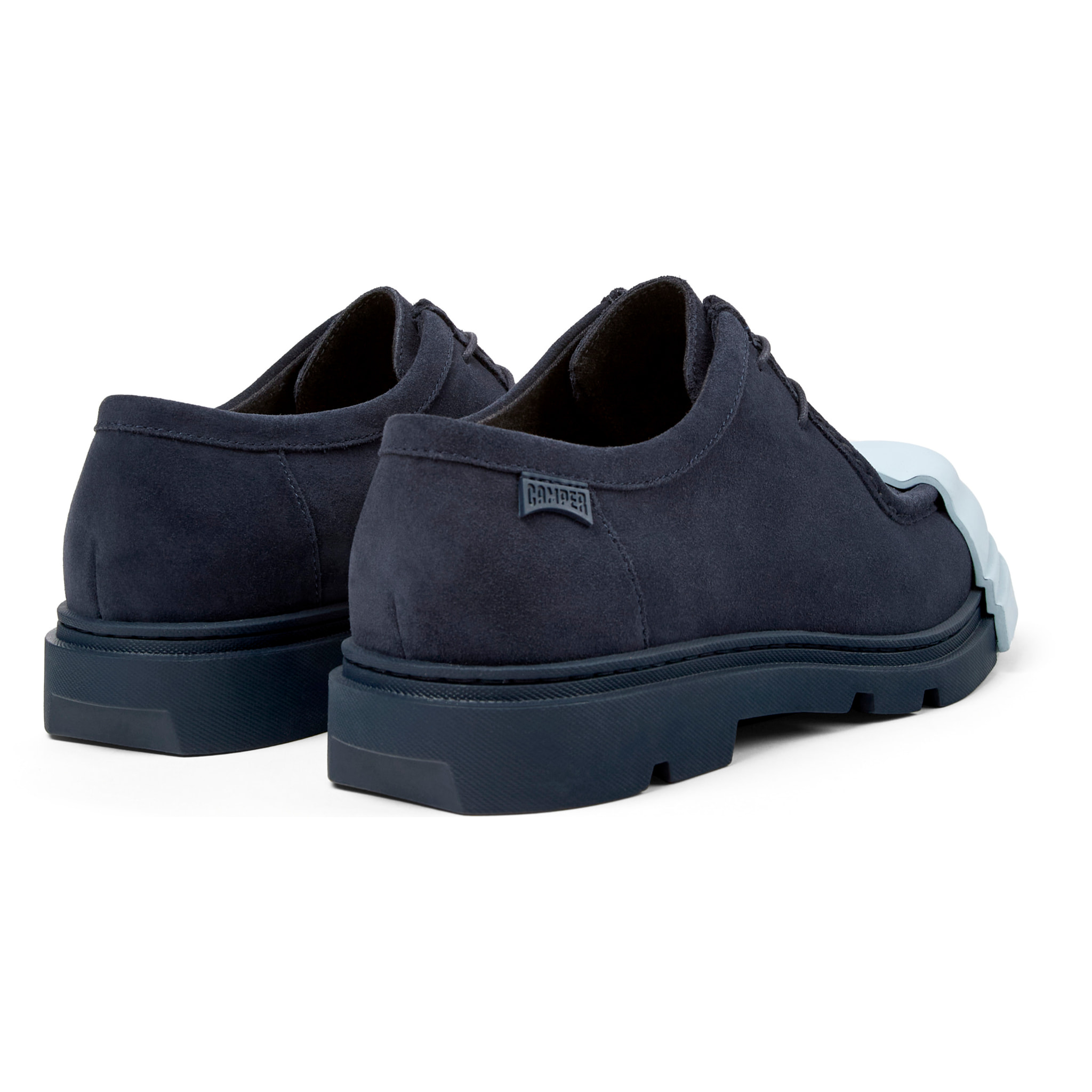 Zapatos de cordones - CAMPER Junction - Azul - Piel de ante