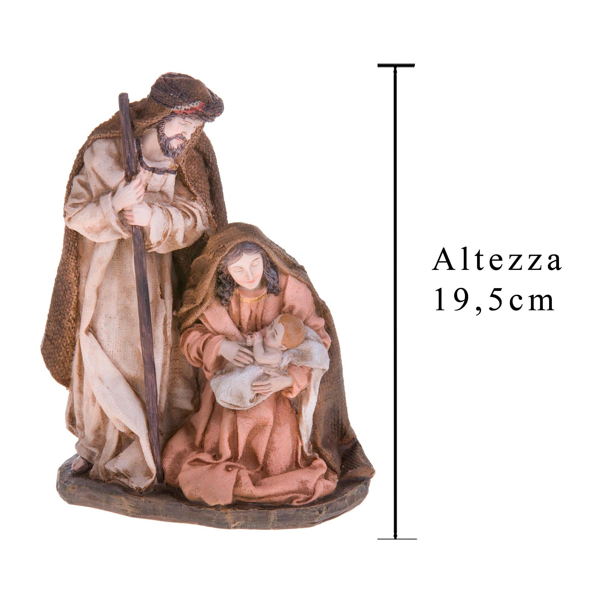 NativitÃ . Altezza 19,50 Cm - Pezzi 1 - 15X19,5X9cm - Colore: Dorato - Bianchi Dino - Articoli Natalizi