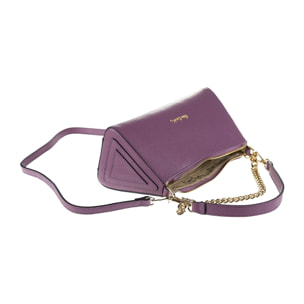 Borsa a spalla da donna Made in Italy - Modello Violette - 100% pelle - 26.0 x 13.5 x 11.5 cm