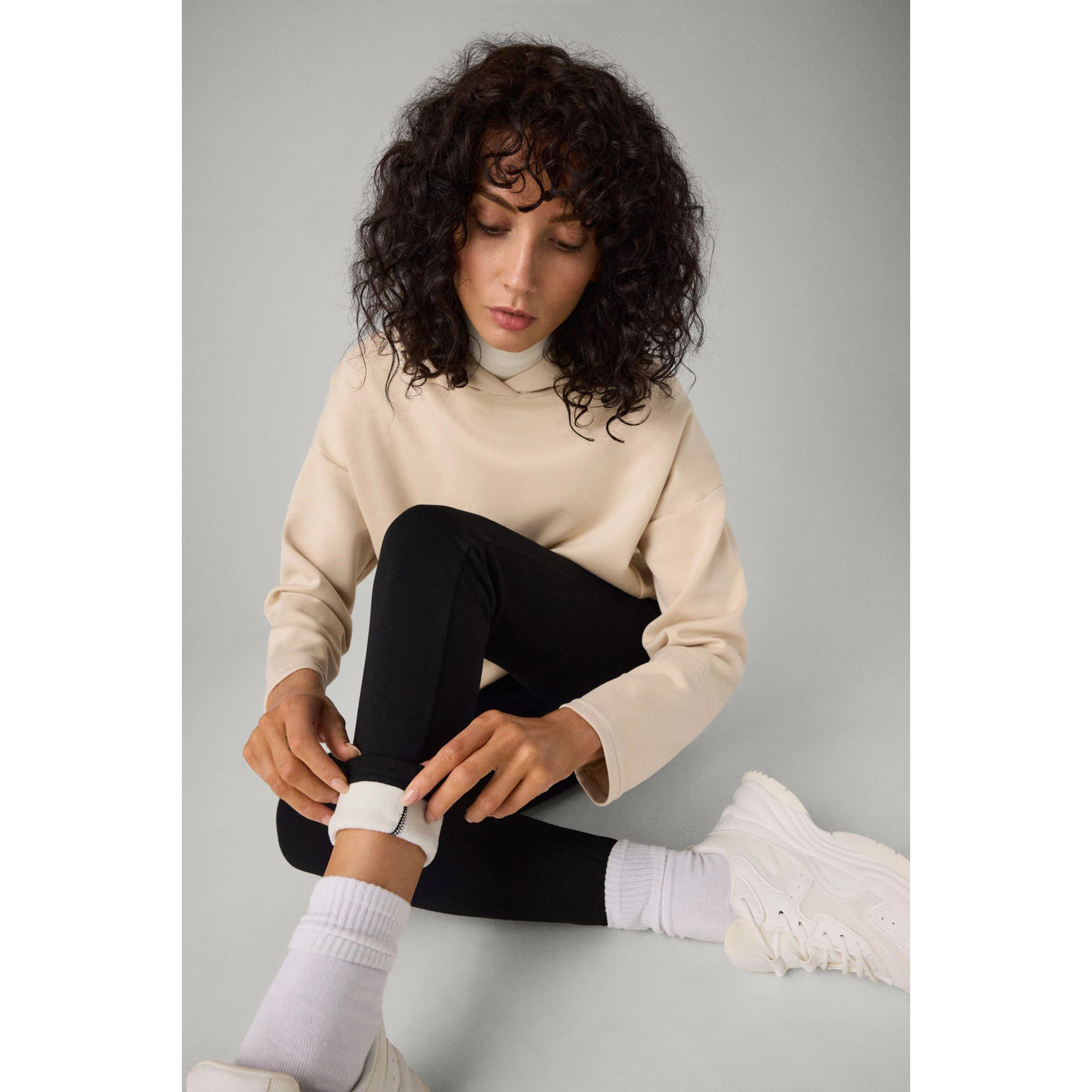 Leggings termici da donna con interno in pile