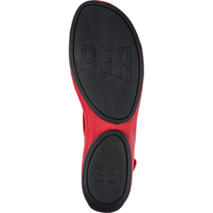Sandalias - CAMPER Right Nina - Rojo - Cuero liso
