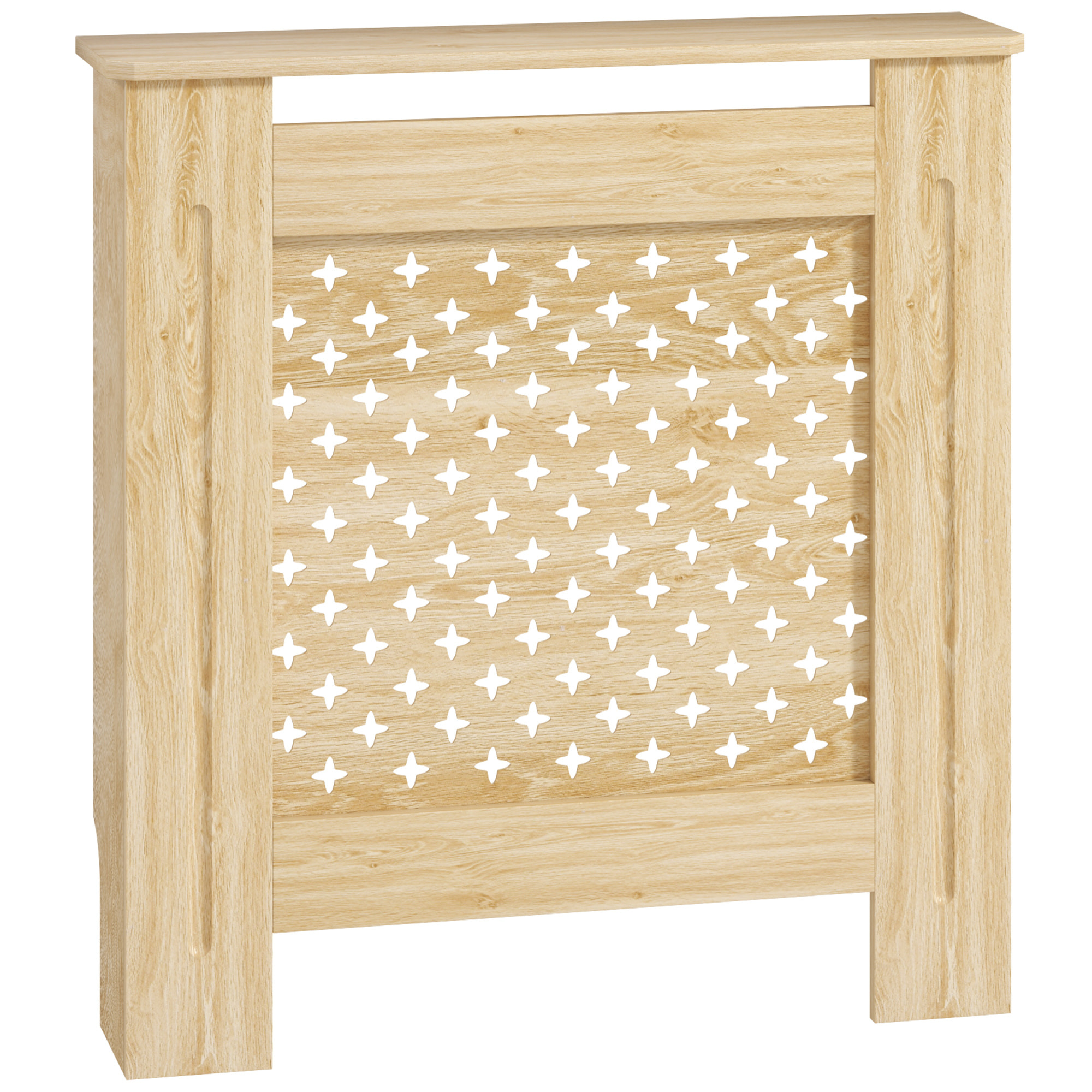 Cubre Radiadores Cubreradiador de MDF Cubierta para Radiador para Salón Dormitorio Pasillo 78x19x82 cm Roble