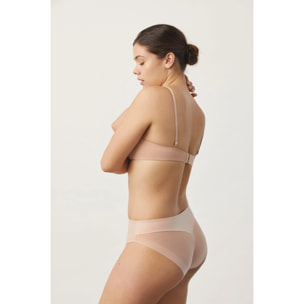 Mutandina midi in tulle beige