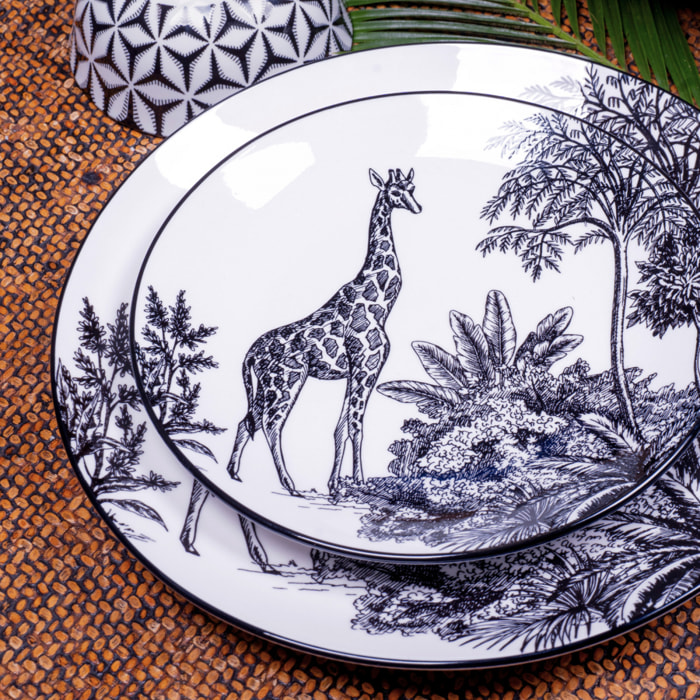 Lot de 6 assiettes à dessert, SAVANA