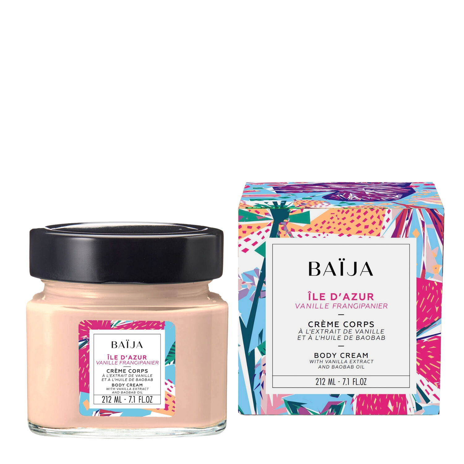 Île d'Azur - Crème Corps à l'extrait de vanille et d'huile de baobab