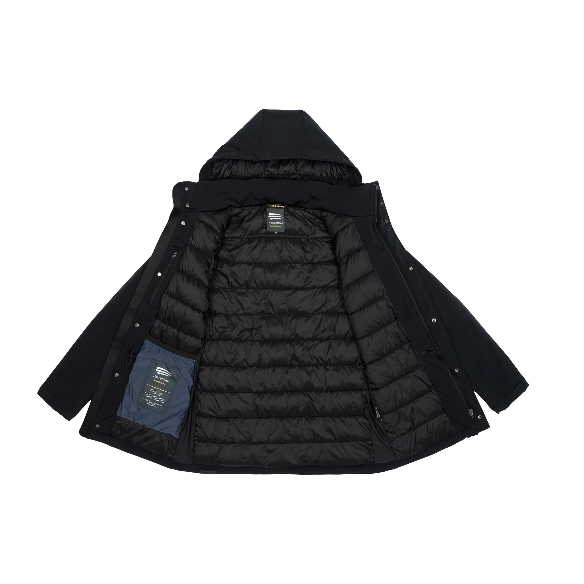 Parka NUSAKAN acolchada impermeable gris oscuro