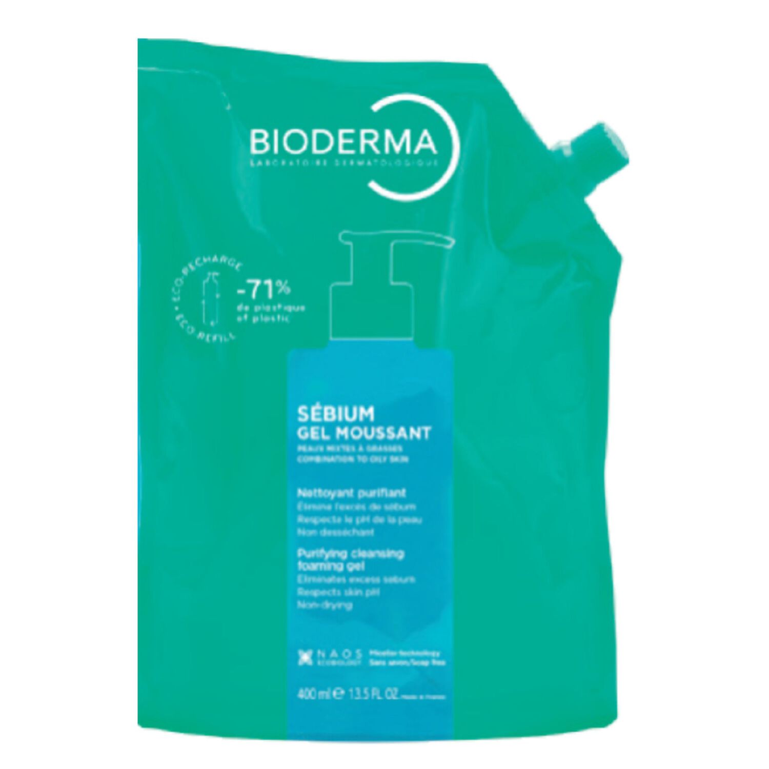 Sébium - Éco-Recharge Gel Moussant Nettoyant Purifiant