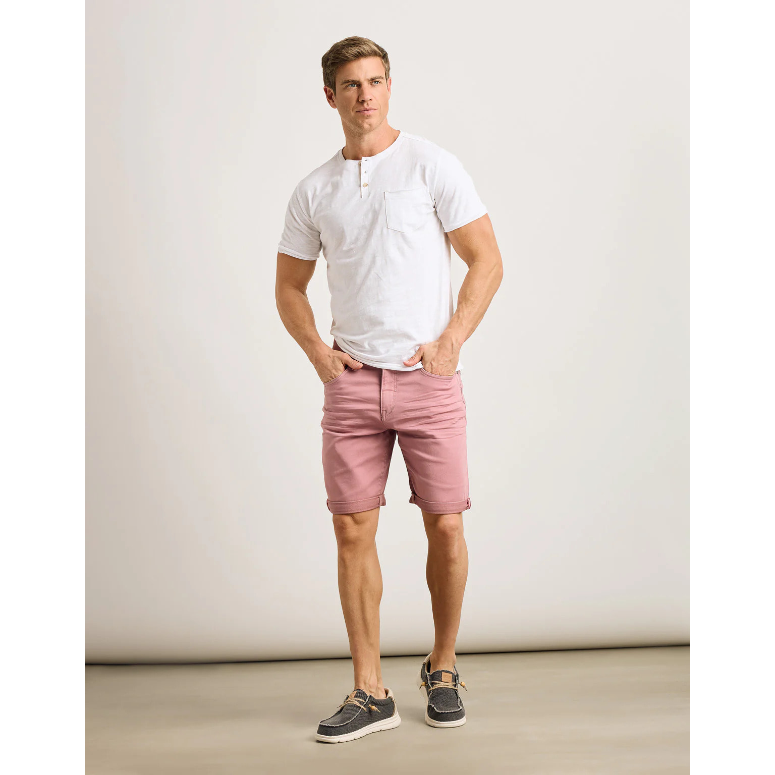 Bermuda Denim Rosa Ceniza - Palm Beach