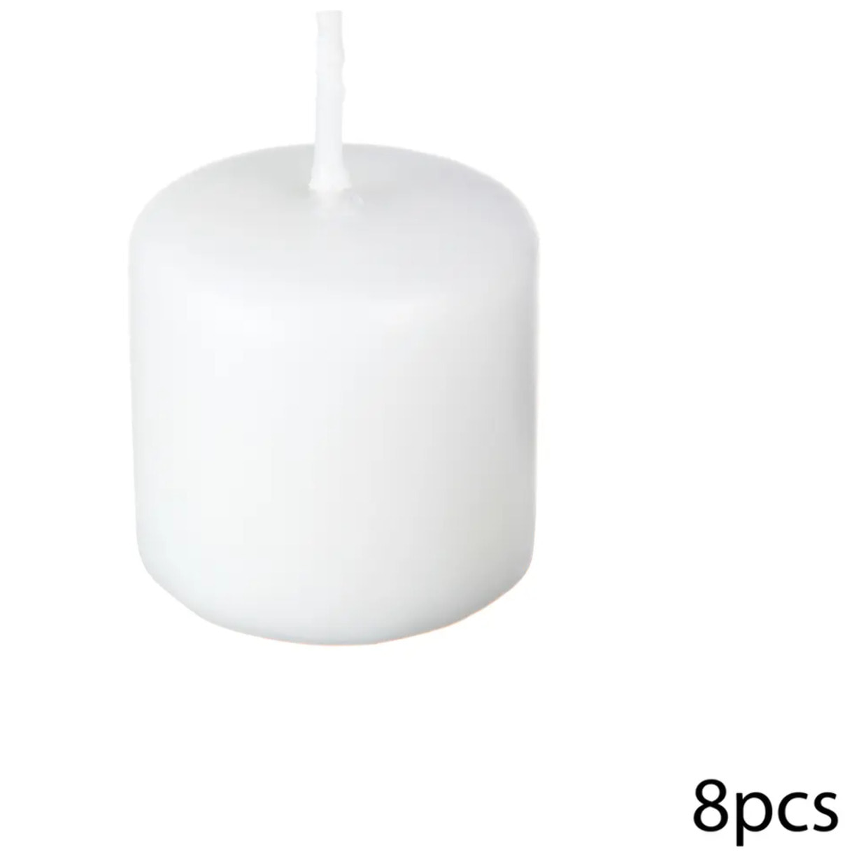 Lot de 10 bougies "Many" blanc 45g