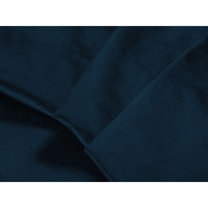Canapé d'angle droit convertible avec coffre de rangement "Clinton" 5 places en velours bleu roi