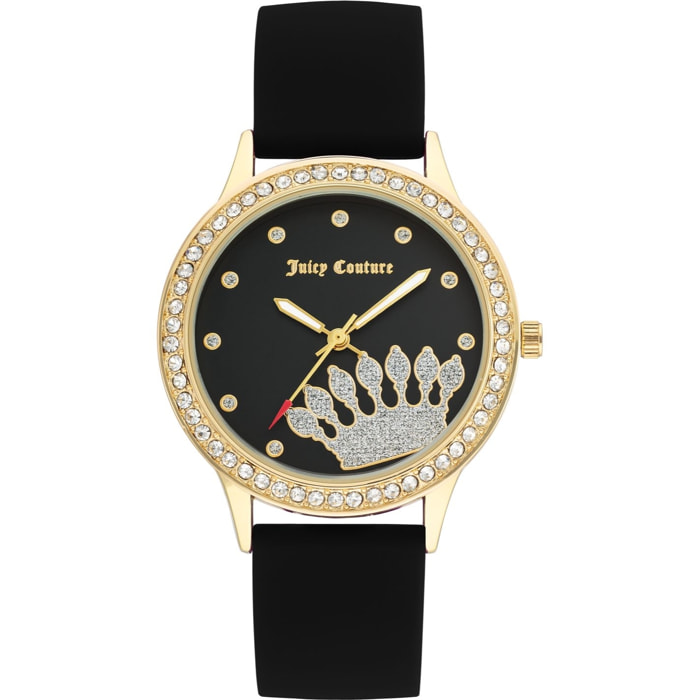 Reloj Juicy Couture JC1342GPBK Mujer Analogico Cuarzo con Correa de Silicona