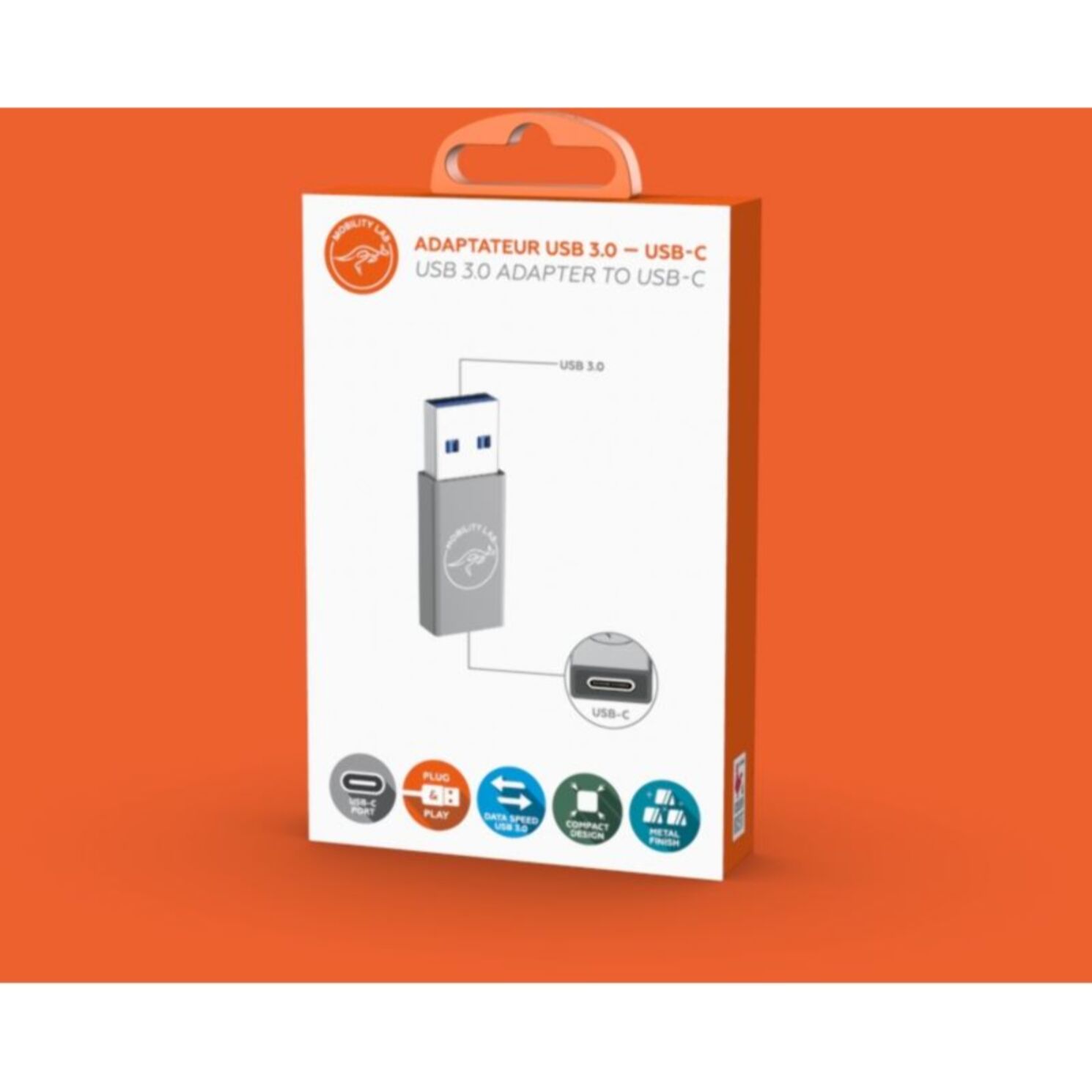 Adaptateur USB A/USB C MOBILITY LAB USB-C 3.0 VERS USB A OTG