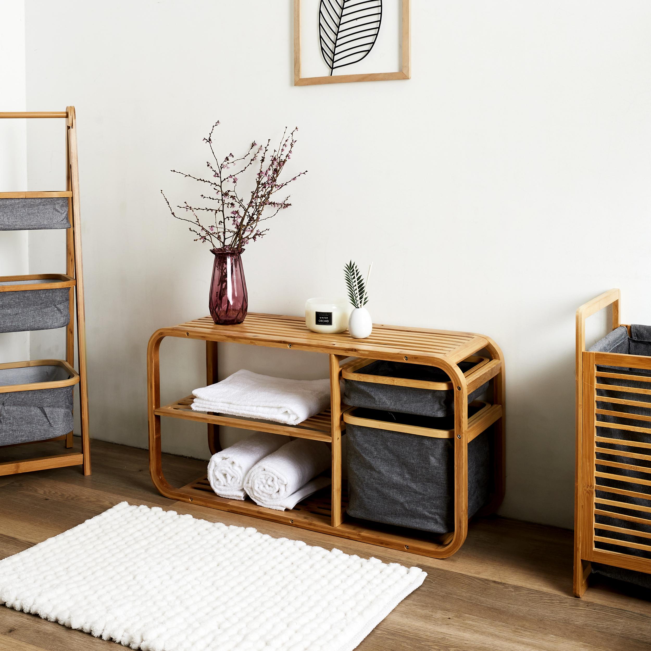 BANC RANGEMENT BAMBOU