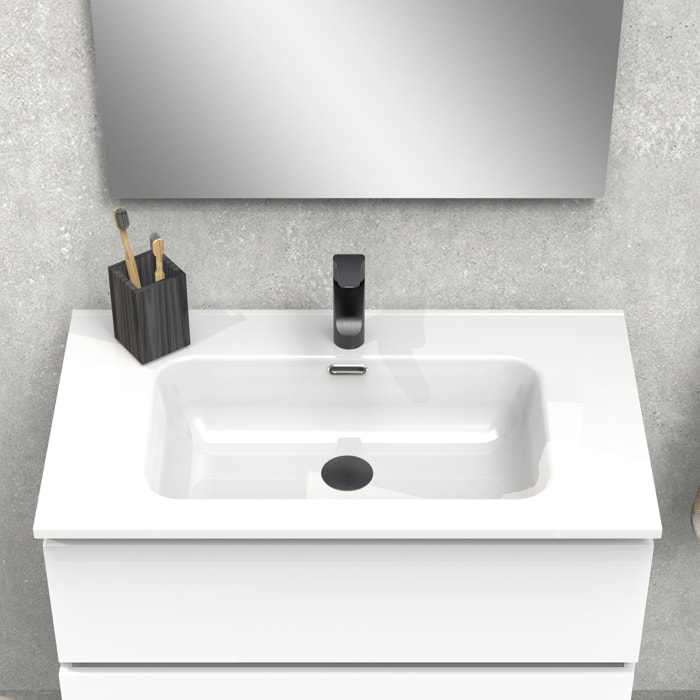 Conjunto de baño IRONA 3C, 80cm, incluye lavabo y espejo