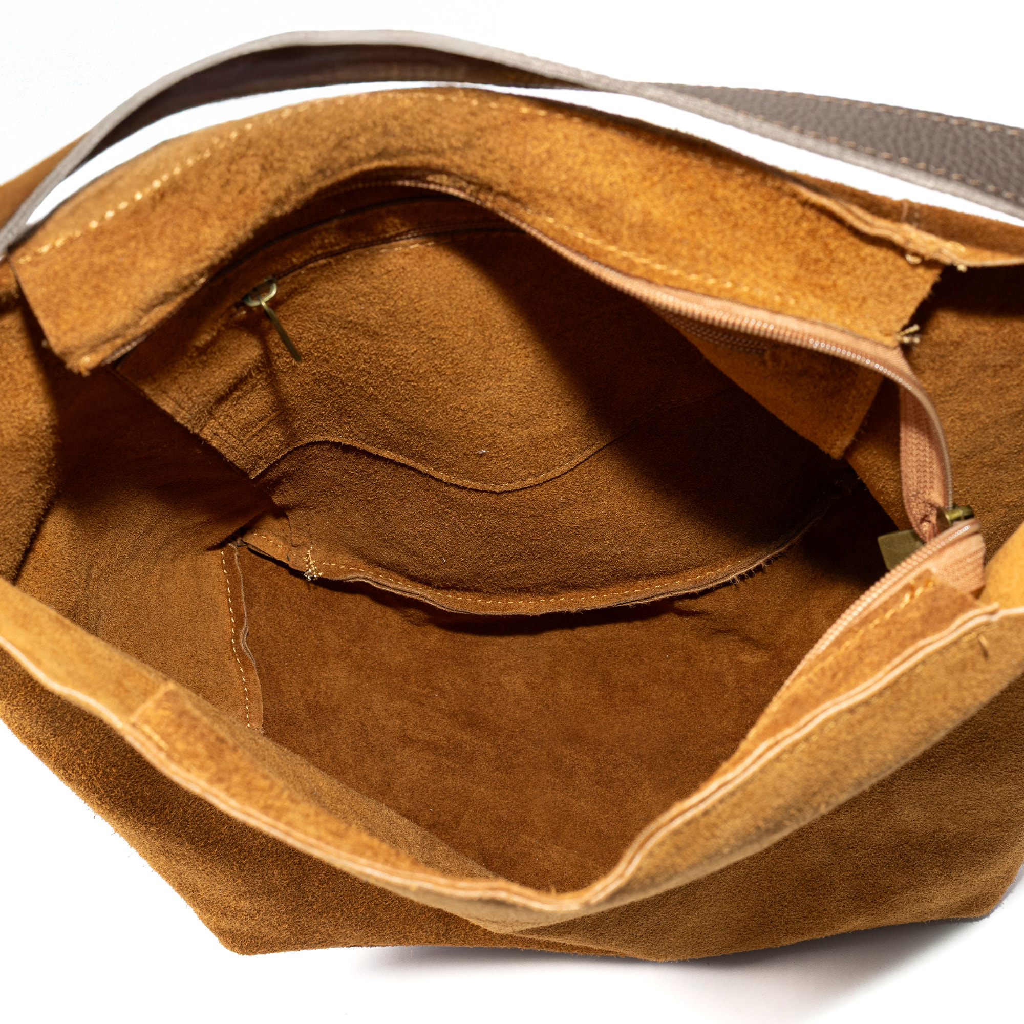 Avigliano borsa shopper donna. Pelle autentica Camoscio.