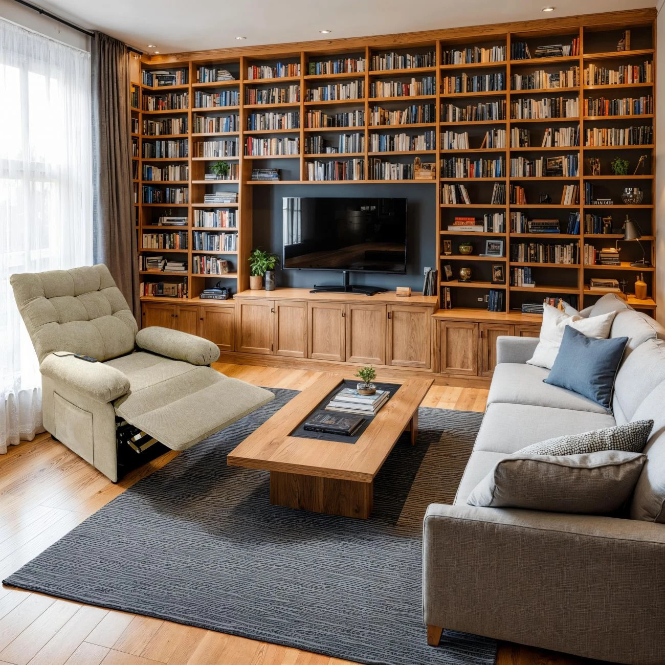 Sillón Relax Cosmo Lift Beige Arena