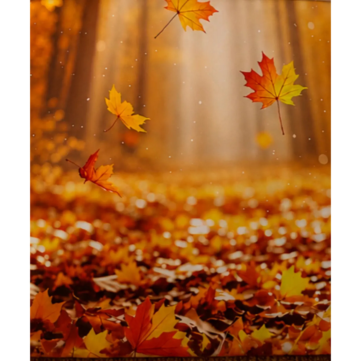 Parure Copripiumino Vibes foliage autunnale 100% cotone