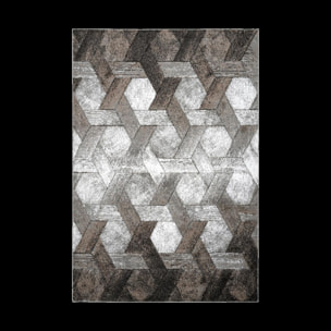 Tapis salon et chambre tissé motif scandinave GILI