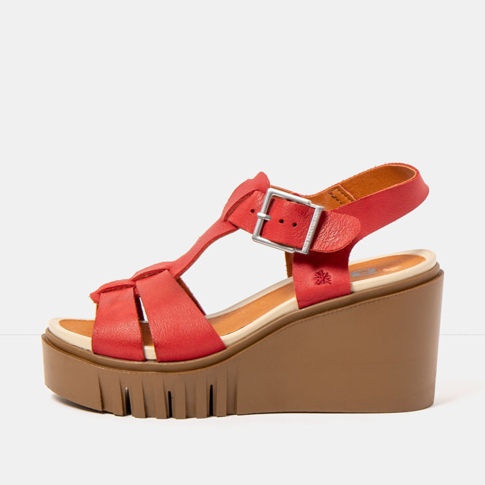 Sandalia de cuña 2084 ROMA RED/ CATANIA color Red
