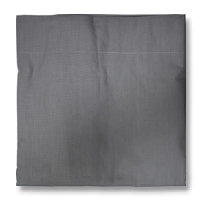 COMPLETO LENZUOLA UNA PIAZZA E MEZZA COL.GRIGIO SCURO 60 FILI TINTA UNITA H.30