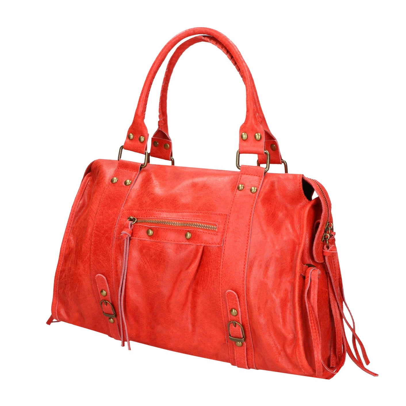 Borsa a spalla da donna - Modello Clara - Vera pelle - 41.0 x 28.0 x 13.0 cm