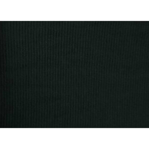 Copridivano Copriseduta Sofà Elasticizzato Smile Tinta Unita Nero