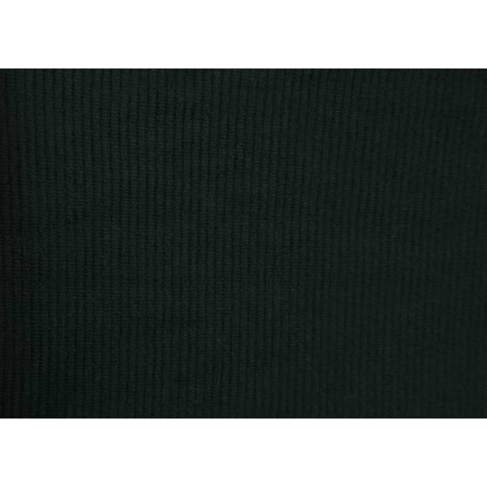 Copridivano Copriseduta Sofà Elasticizzato Smile Tinta Unita Nero