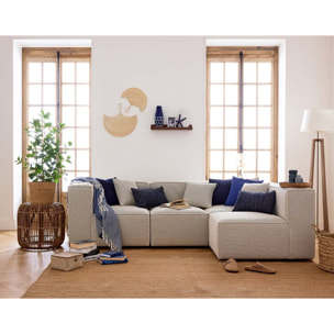 Arty - module d'assise sans accoudoirs - en tissu mailles 3D - Beige