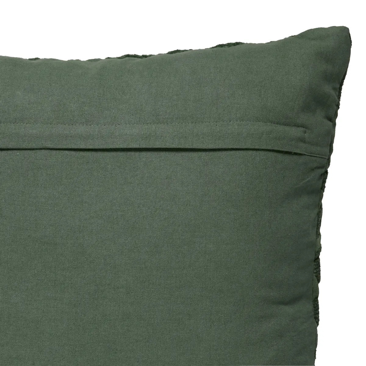 Coussin motif jacquard "Lehto" coton vert tilleul 50x50cm