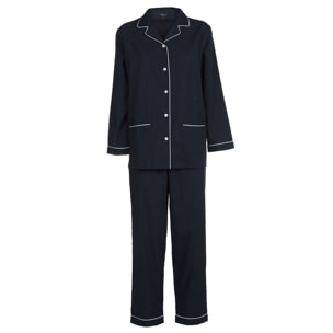 PIGIAMA DONNA in cotone blu