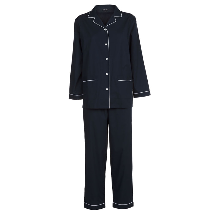 PIGIAMA DONNA in cotone blu