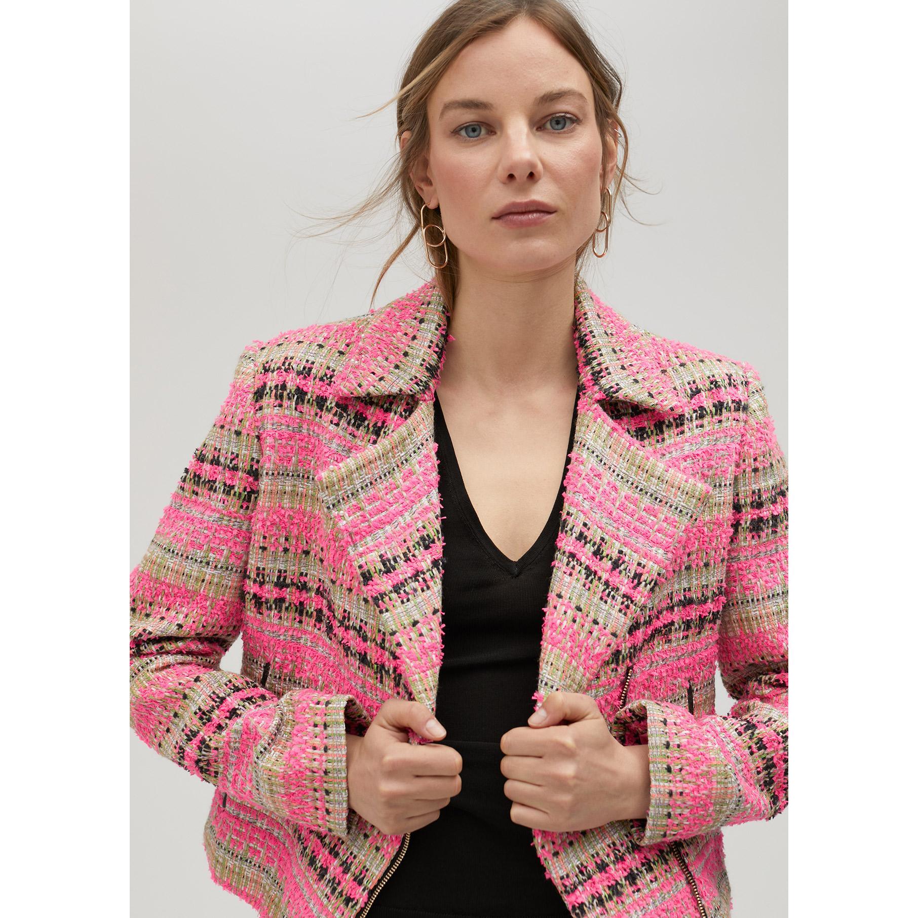 Giacca biker tweed