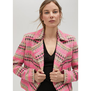 Giacca biker tweed