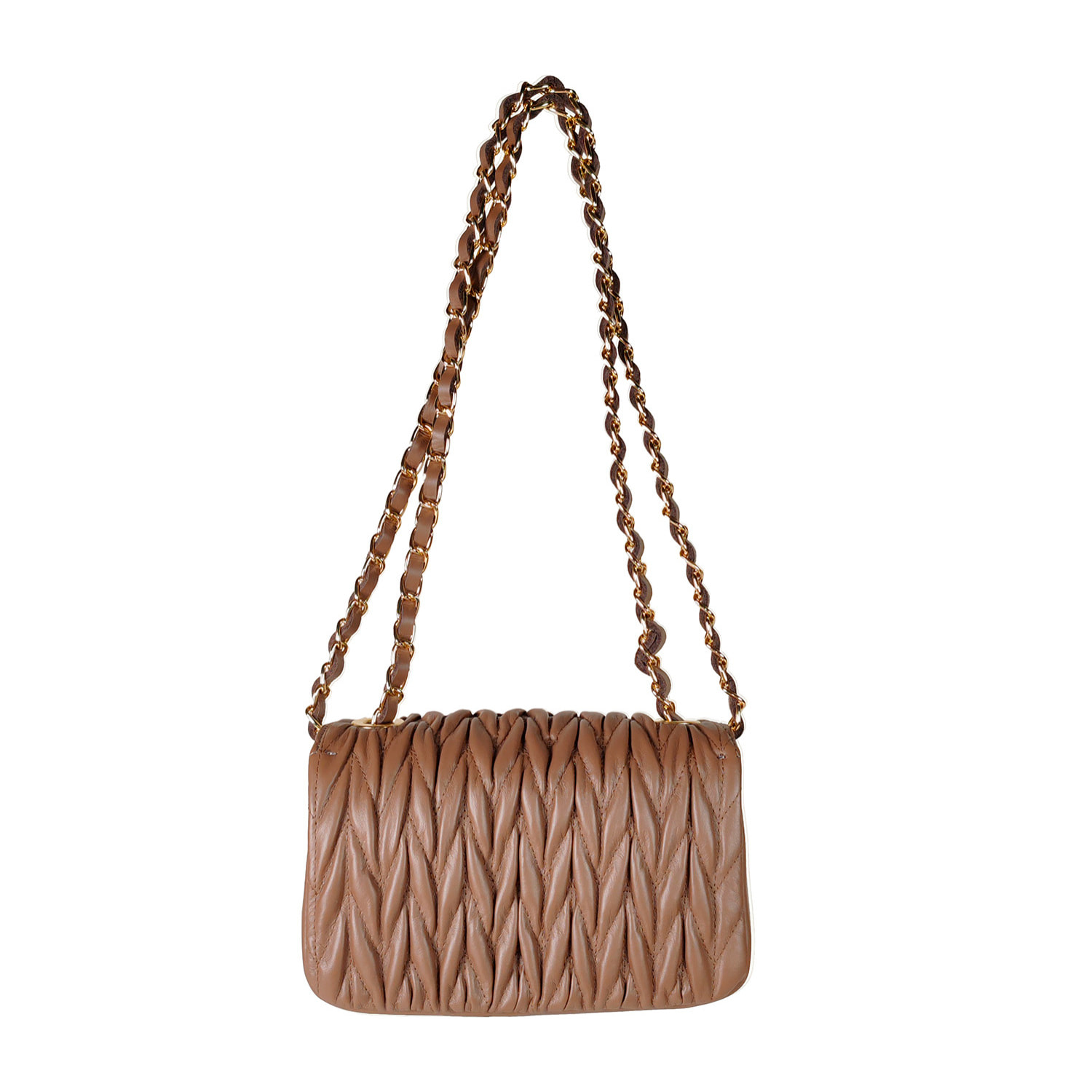 Borsa Donna in vera pelle Made in Italy colore Marrone dimensioni cm 20x12x7