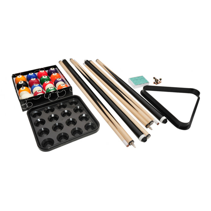 Pack complet billard américain en résine et bois - Seattle