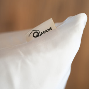 Taie d’oreiller en soie anti frisotti et anti-âge - Blanc