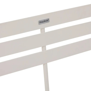 Banc de jardin Greensboro argile 2 places blanc