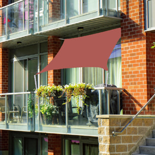 Voile d’ombrage rectangulaire - Terracotta