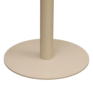 Table de bar Voluto ronde D.70cm beige