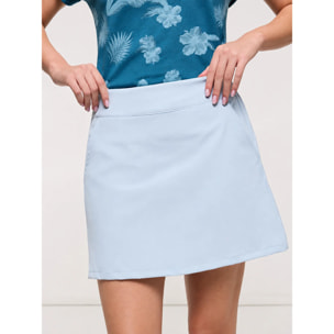 Falda Mini Deportiva Azul Celeste - Fabort