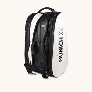 Mochila Deportiva de Pádel Negra y Blanca con Compartimentos Térmicos y Zapatillero TRAINING BACKPACK