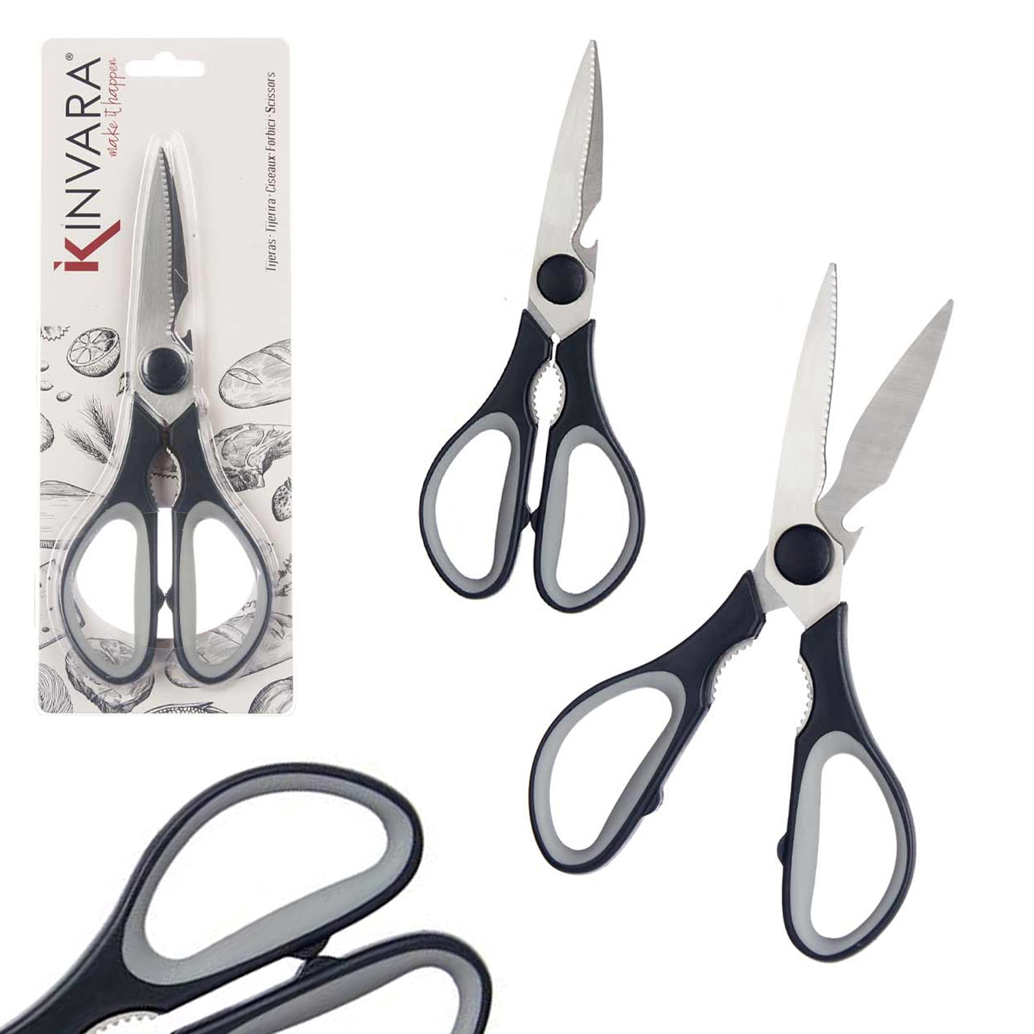 Forbici da cucina con manico nero