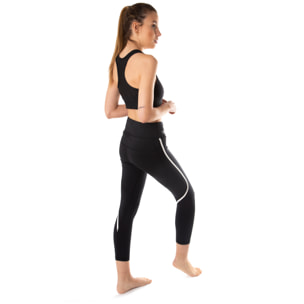 Mallas slim de cintura alta para mujer BLUEBALL Arola - Negro