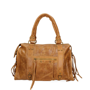 Borsa a spalla da donna - Modello Elara - Vera pelle - 41.0 x 28.0 x 13.0 cm