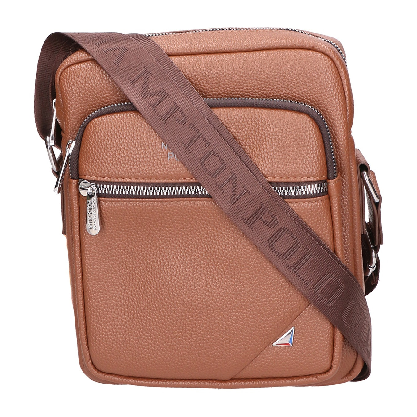 Borsa a tracolla uomo - Modello False - Pelle PU vegana - 20.0 x 24.0 x 5.0 cm