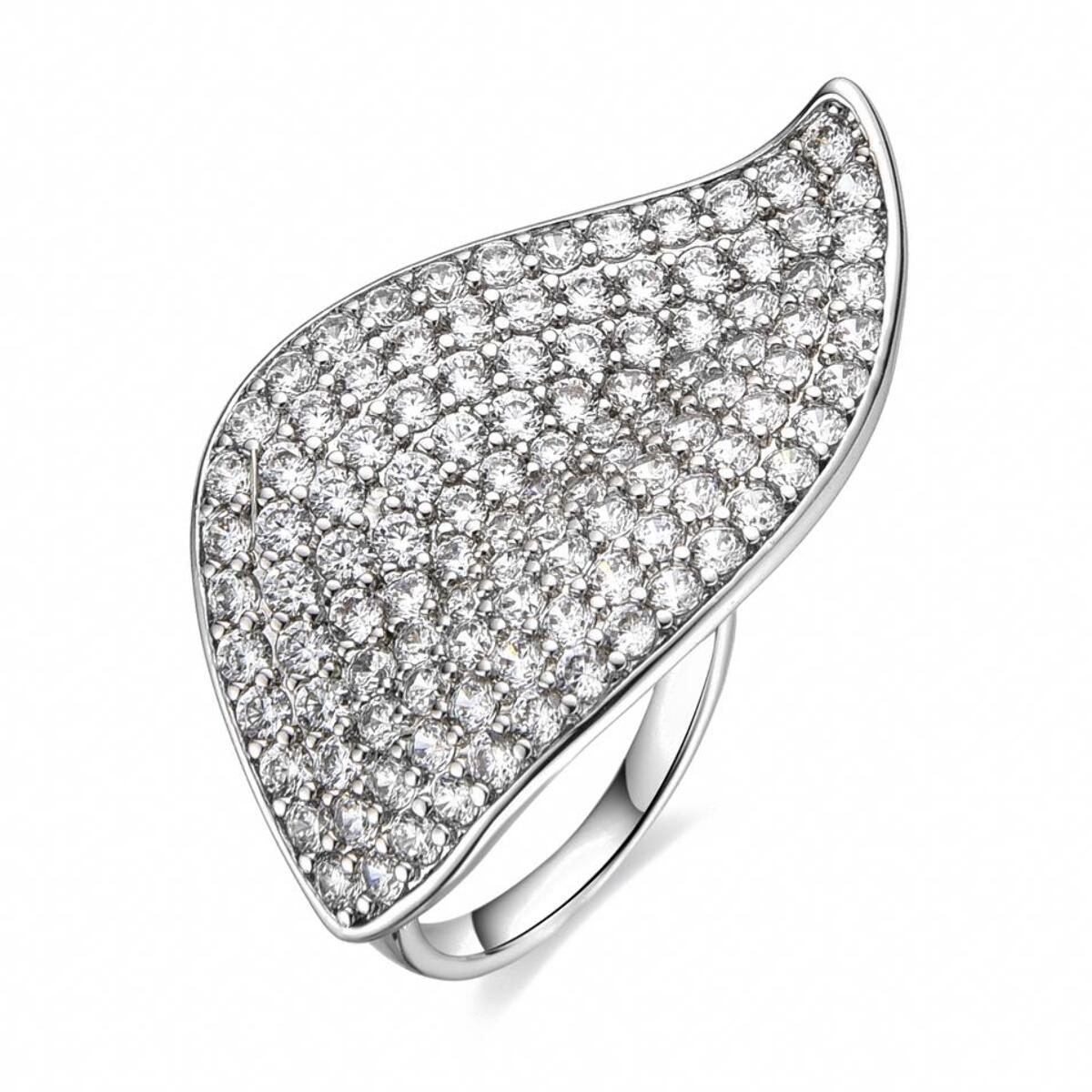 Anillo con Circonita Brillante acabado plata