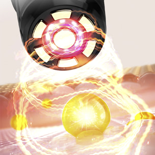 Strumento di bellezza multidimensionale. Radiofrequenza, impulso elettrico intermittente a frequenza intermedia, microcorrenti, luce rosso-blu-verde e sistema di vibrazione.