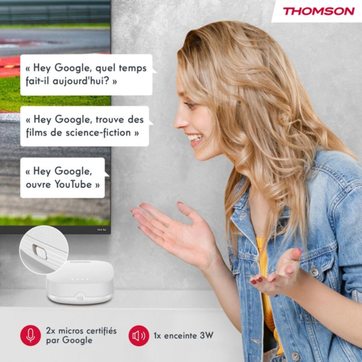 Passerelle multimédia THOMSON 270W Box 4K Plus avec Google TV