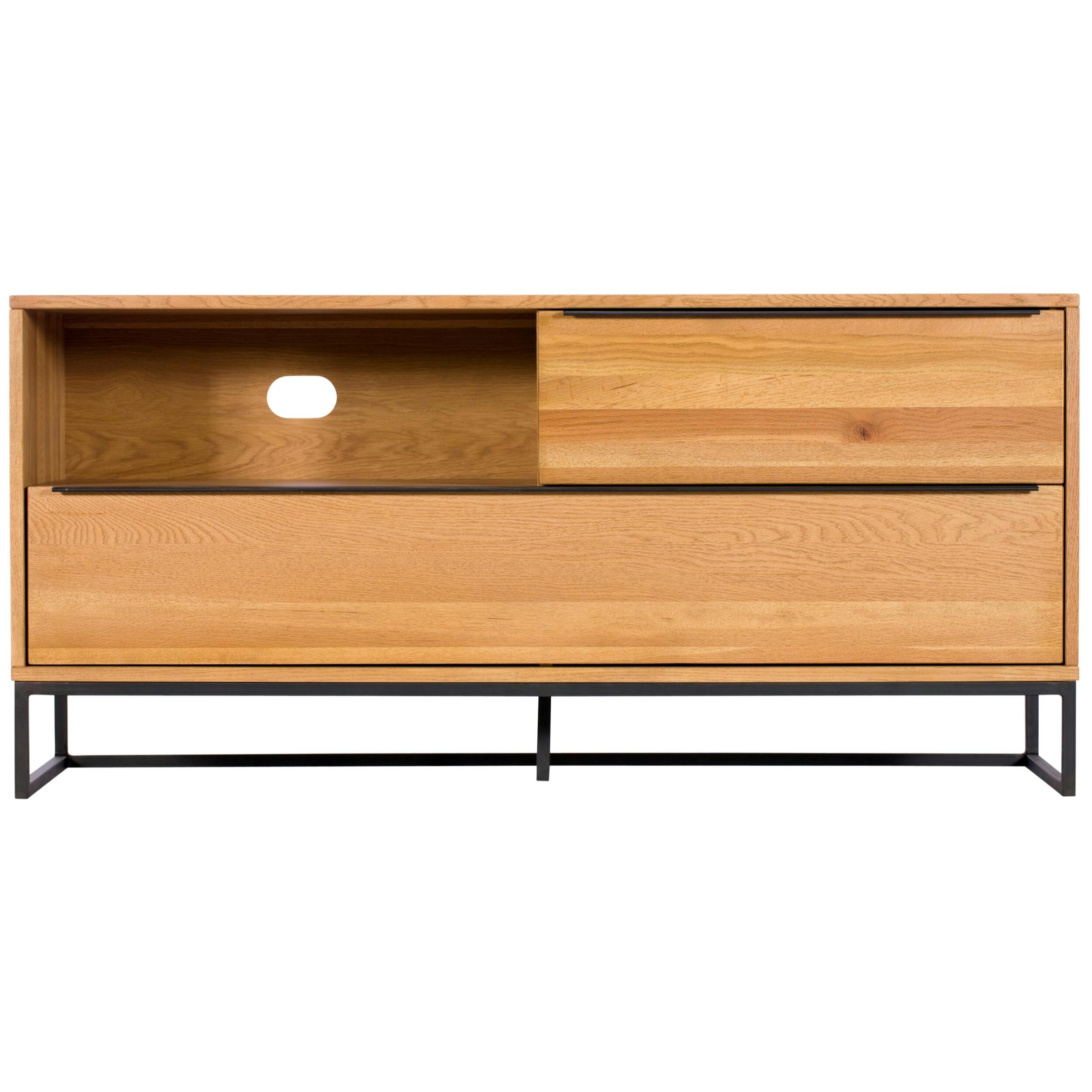 Meuble TV 145 cm en chêne clair VOLGA