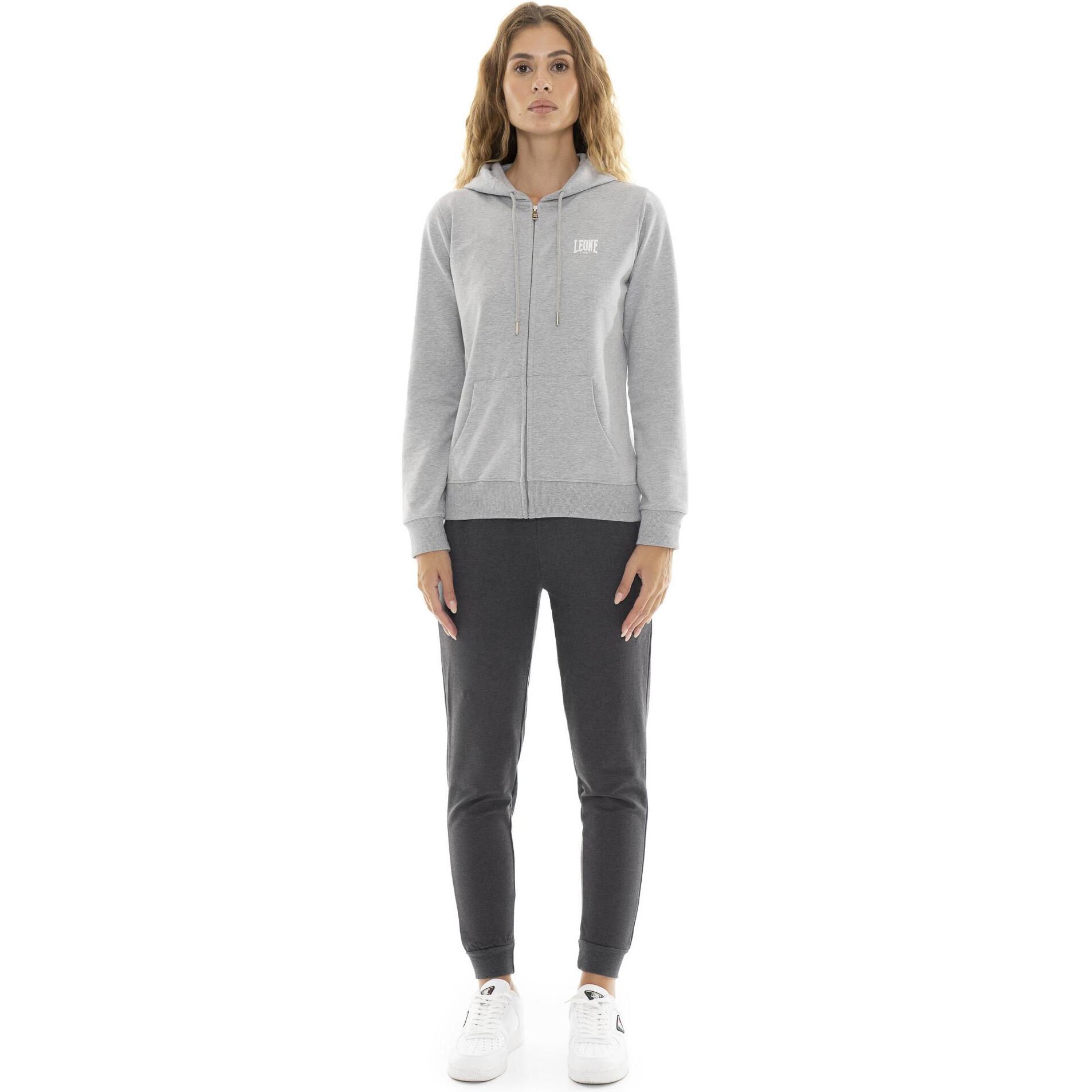 Tuta da donna invernale con cappuccio e zip "Silver"